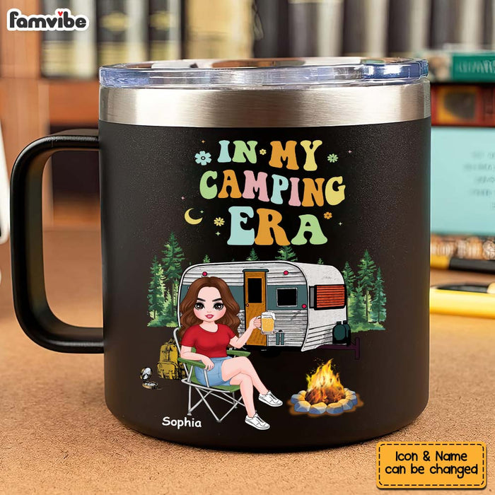 Personalized In My Camping Era Stainless Steel Tumbler With Handle 34159 1