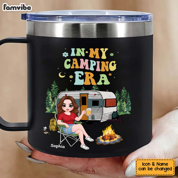 Personalized In My Camping Era Stainless Steel Tumbler With Handle 34159 1