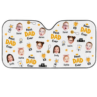 Personalized Custom Photo Dad Ever Trophy Father Car Sun Shade 34160 thumb 1