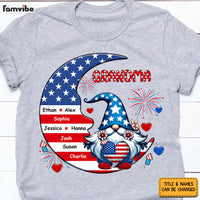 Personalized American Gnome Grandma Mom Sitting On Moon Shirt - Hoodie - Sweatshirt 34165 thumb 1