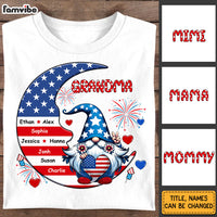 Personalized American Gnome Grandma Mom Sitting On Moon Shirt - Hoodie - Sweatshirt 34165 thumb 1