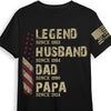 Personalized Gift For Dad Grandpa Sleeve Printed T-shirt 34167 1