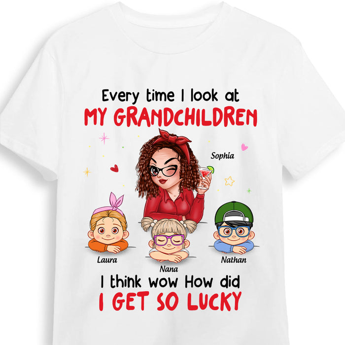 Personalized Gift For Grandma Wow How Did I Lucky Shirt - Hoodie - Sweatshirt 34169 1