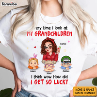Personalized Gift For Grandma Wow How Did I Lucky Shirt - Hoodie - Sweatshirt 34169 thumb 1