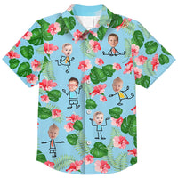 Personalized Gift For Grandpa Custom Photo Kids Hawaiian Shirt 34172 thumb 1