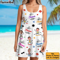 Personalized Gift For Grandma Photo Custom Sleeveless Tank Dress 34180 thumb 1