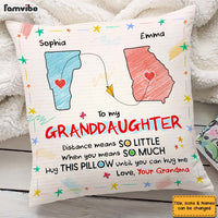 Persaonalized Gift For Granddaughter Distance Hug This Pillow 34181 thumb 1
