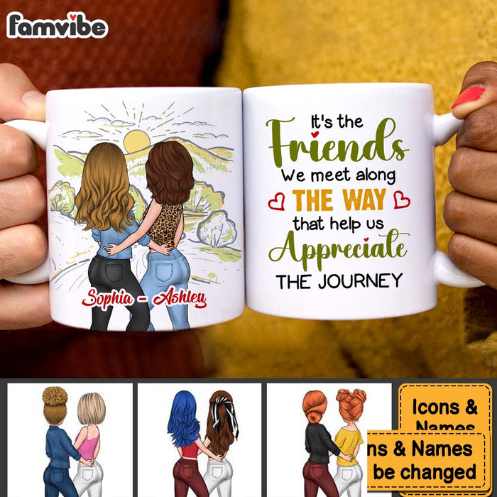 Personalized Gift For Friends We Meet Along The Way Mug 34183 1