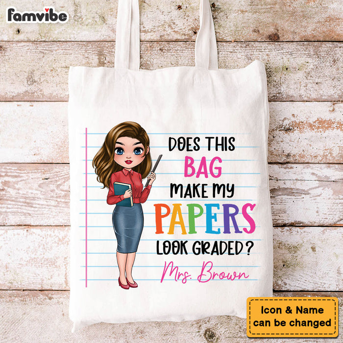 Personalized Gift For Teacher My Papers Look Graded Tote Bag 34186 1