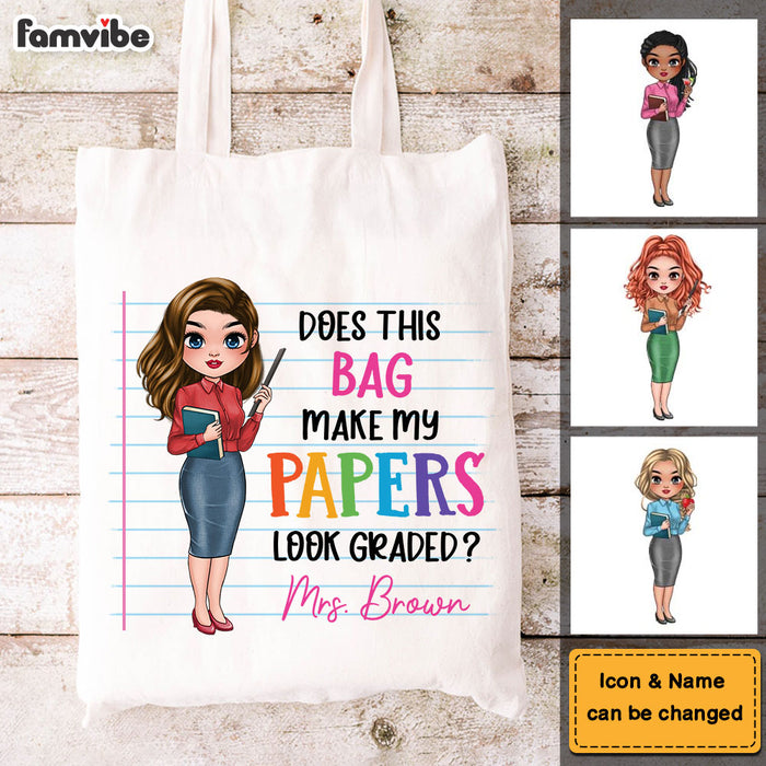 Personalized Gift For Teacher My Papers Look Graded Tote Bag 34186 1