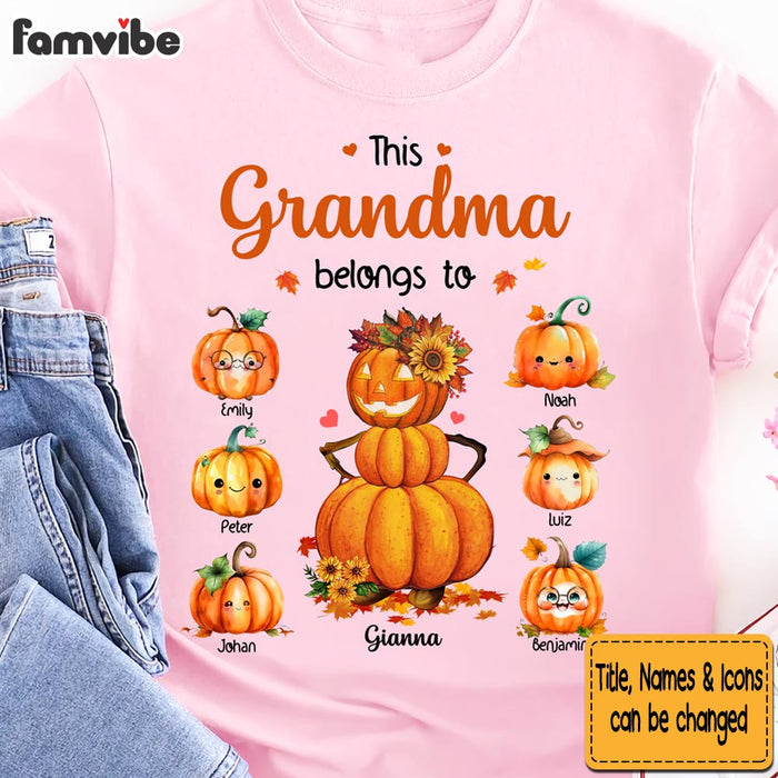 Personalized Gift For Grandma This Belongs Pumpkin Shirt - Hoodie - Sweatshirt 34187 1