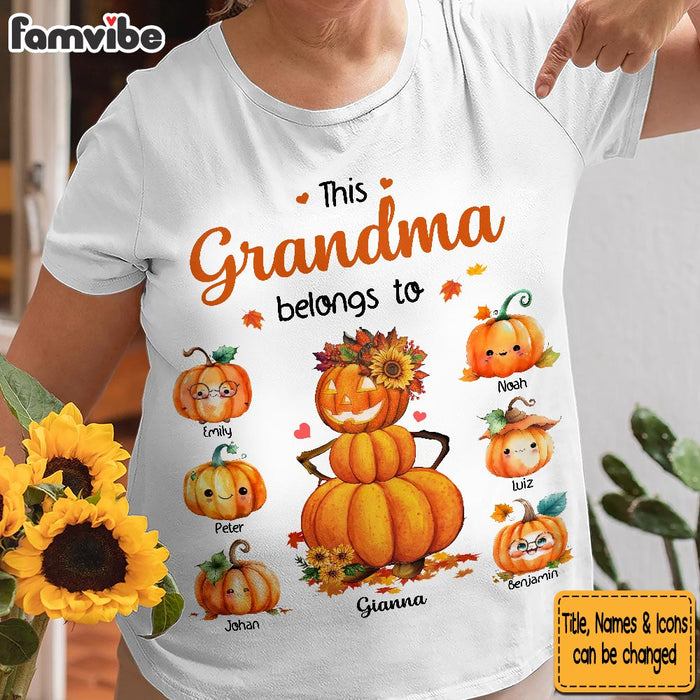 Personalized Gift For Grandma This Belongs Pumpkin Shirt - Hoodie - Sweatshirt 34187 1