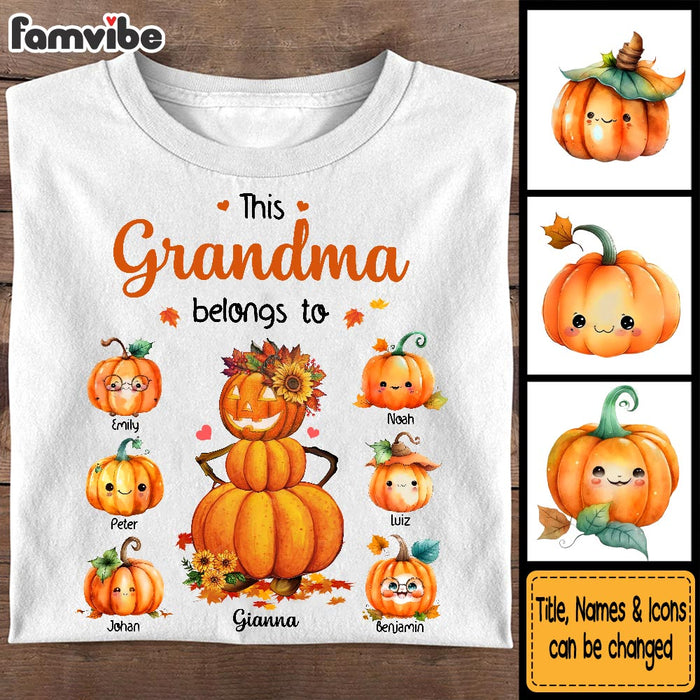 Personalized Gift For Grandma This Belongs Pumpkin Shirt - Hoodie - Sweatshirt 34187 1