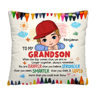 Personalized Gift For Grandson Remember You Are Pillow 34189 thumb 1