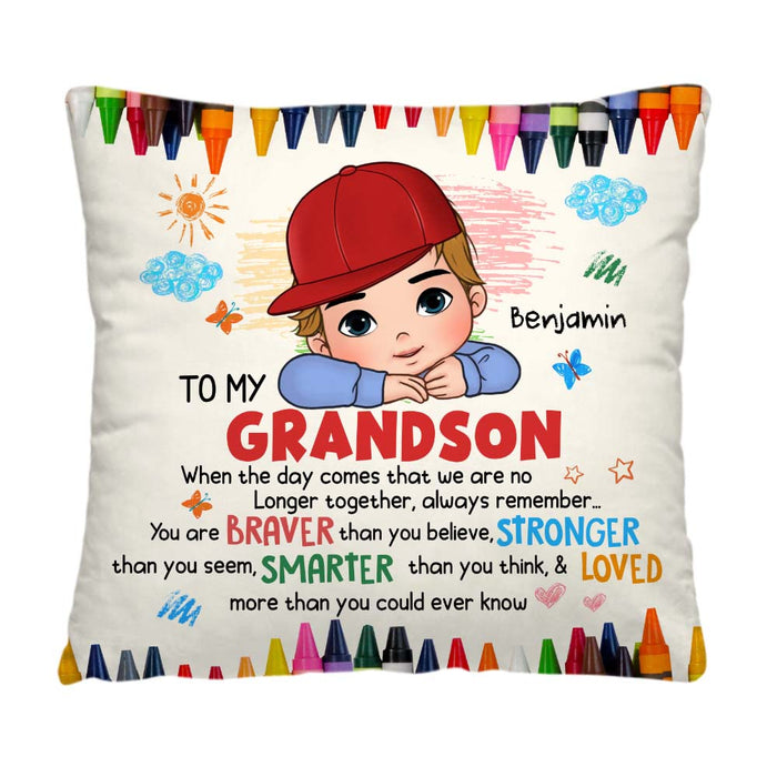 Personalized Gift For Grandson Remember You Are Pillow 34189 1
