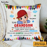 Personalized Gift For Grandson Remember You Are Pillow 34189 thumb 1