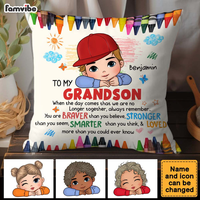 Personalized Gift For Grandson Remember You Are Pillow 34189 1