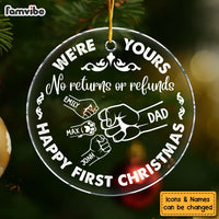 Personalized Gift for Dad Circle Ornament 34193 thumb 1