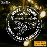 Personalized Gift for Dad Circle Ornament 34193 thumb 1