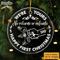 Personalized Gift for Dad Circle Ornament 34193 thumb 1