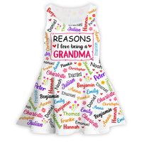Personalized Gift For Grandma Word Art Sleeveless Tank Dress 34195 thumb 1
