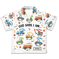 Personalized Gift for Grandkid Construction Machines I Am Kid Hawaiian Shirt 34197 thumb 1