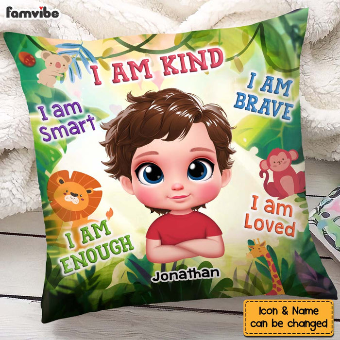 Personalized Gift For Grandson I Am Kind Pillow 34206 1