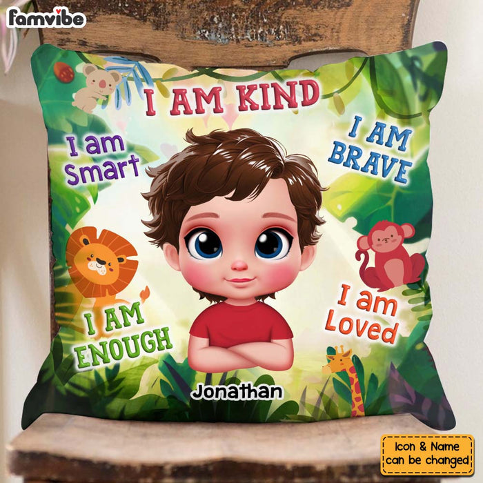 Personalized Gift For Grandson I Am Kind Pillow 34206 1