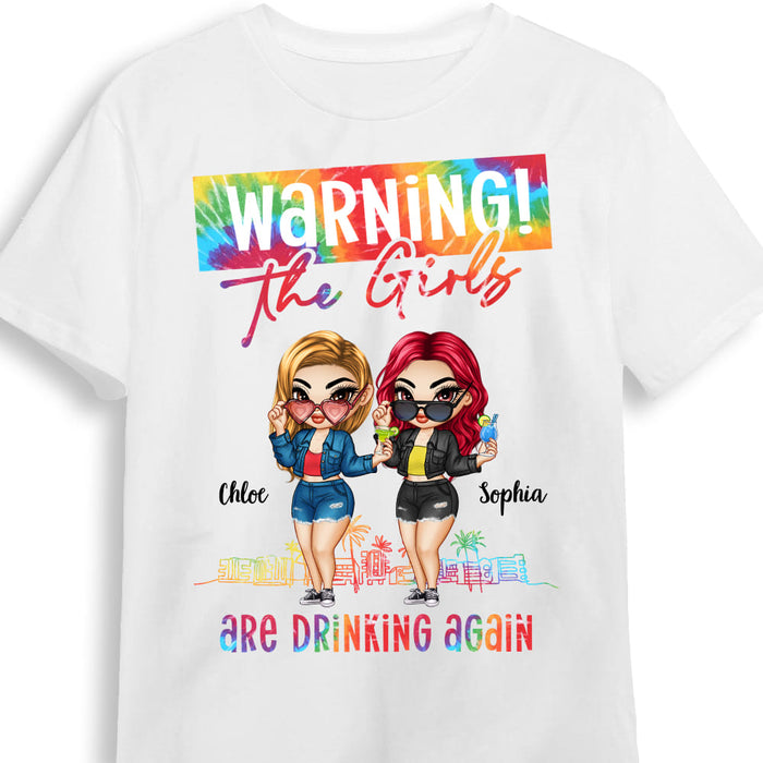 Personalized Gift For Friends Girls Drinking Again Shirt - Hoodie - Sweatshirt 34209 1