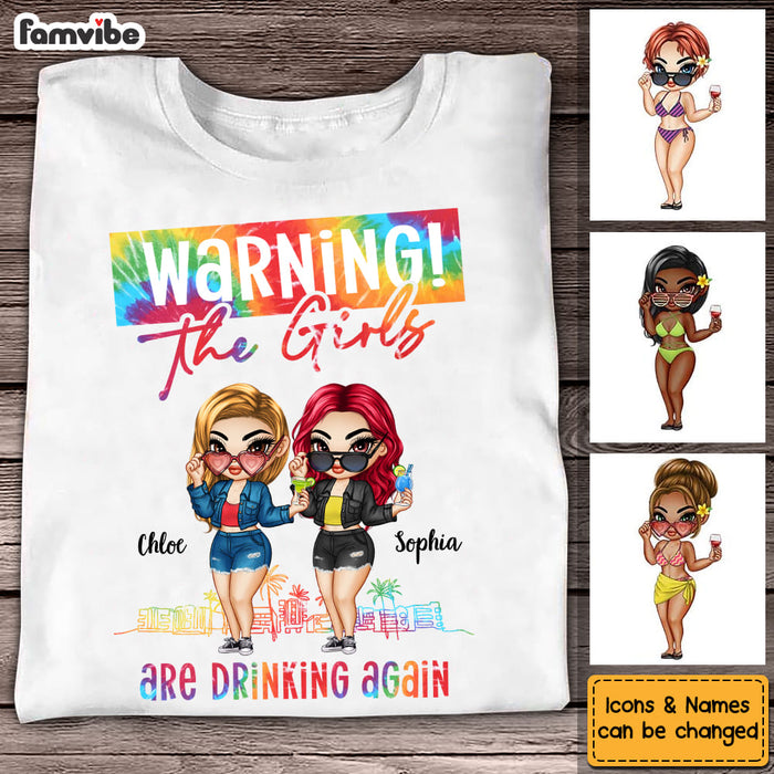 Personalized Gift For Friends Girls Drinking Again Shirt - Hoodie - Sweatshirt 34209 1