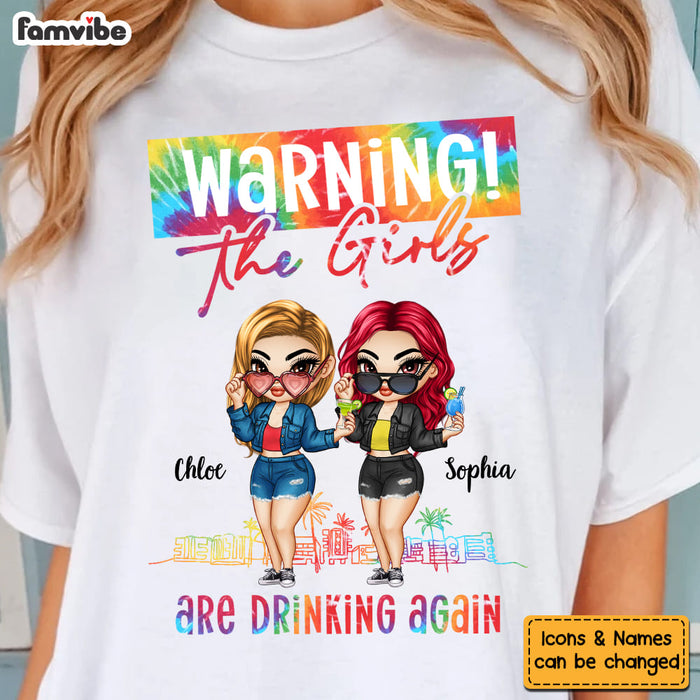Personalized Gift For Friends Girls Drinking Again Shirt - Hoodie - Sweatshirt 34209 1