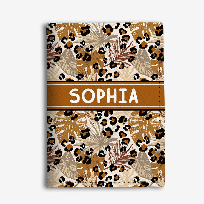 Personalized For Traveler Custom Leopard Pattern Passport Cover 34212 1