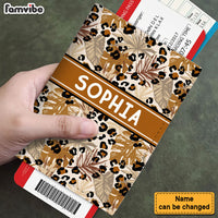 Personalized For Traveler Custom Leopard Pattern Passport Cover 34212 thumb 1