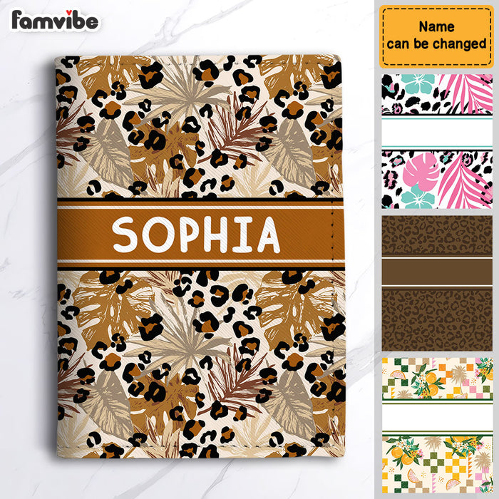 Personalized For Traveler Custom Leopard Pattern Passport Cover 34212 1