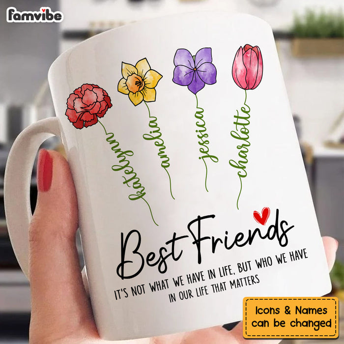 Personalized Gift For Friends Birth Flowers Mug 34214 1
