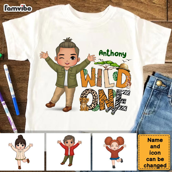 Personalized Gift For Grandson Wild One Kid T Shirt - Kid Hoodie - Kid Sweatshirt 34224 1