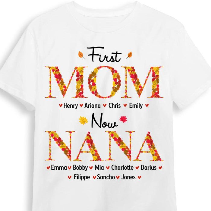 Personalized First Mom Now Grandma Shirt - Hoodie - Sweatshirt 34228 1