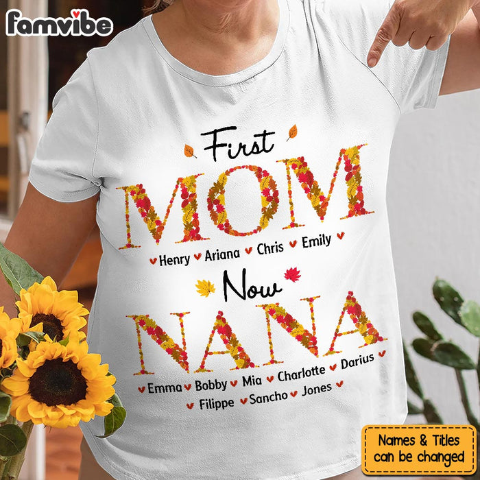 Personalized First Mom Now Grandma Shirt - Hoodie - Sweatshirt 34228 1