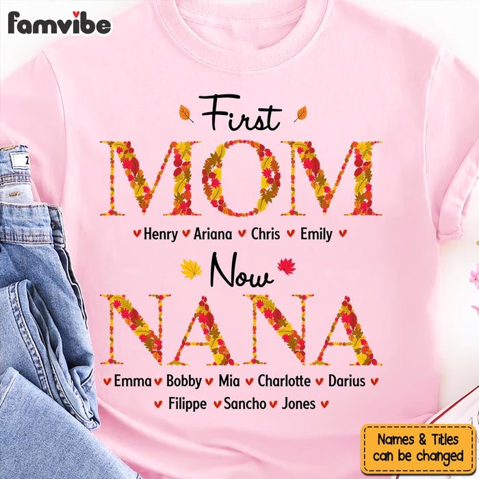 Personalized First Mom Now Grandma Shirt - Hoodie - Sweatshirt 34228 1