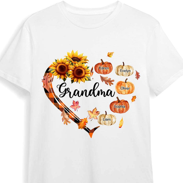 Personalized Gift For Grandma Heart Pumpkin Shirt - Hoodie - Sweatshirt 34231 1