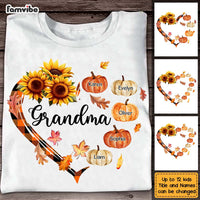 Personalized Gift For Grandma Heart Pumpkin Shirt - Hoodie - Sweatshirt 34231 thumb 1