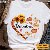 Personalized Gift For Grandma Heart Pumpkin Shirt - Hoodie - Sweatshirt 34231 thumb 1