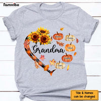 Personalized Gift For Grandma Heart Pumpkin Shirt - Hoodie - Sweatshirt 34231 thumb 1