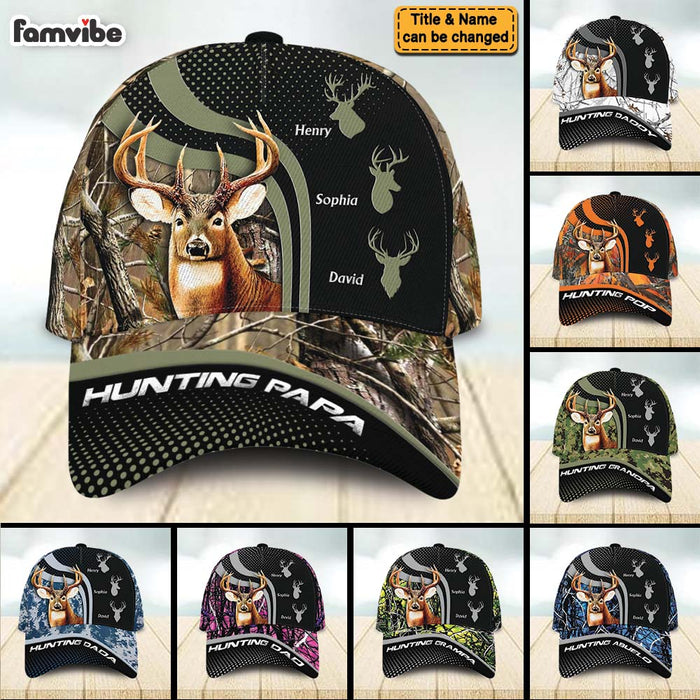 Personalized Gift For Grandpa Hunting Season Kid Names Cap 34234 1