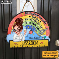 Personalized Gift For Teacher Every Student Can Learn Wood Sign 34240 thumb 1