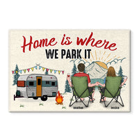 Personalized Gift For Camping Lovers Home Is Where We Park It Doormat 34246 thumb 1