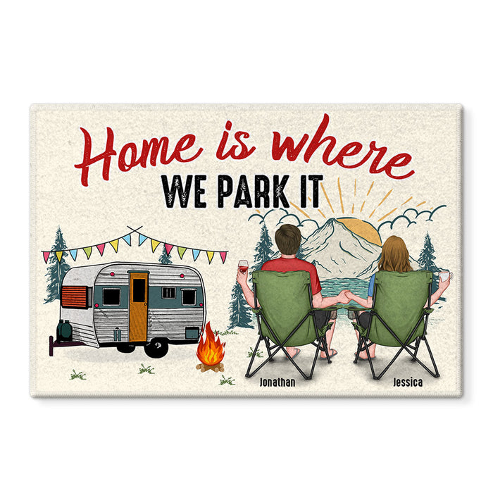 Personalized Gift For Camping Lovers Home Is Where We Park It Doormat 34246 1
