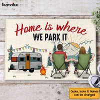 Personalized Gift For Camping Lovers Home Is Where We Park It Doormat 34246 thumb 1
