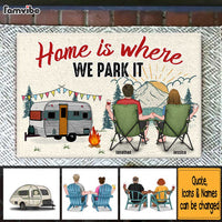 Personalized Gift For Camping Lovers Home Is Where We Park It Doormat 34246 thumb 1