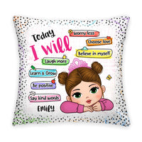 Personalized Gift For Granddaughter Today I Will Pillow 34255 thumb 1